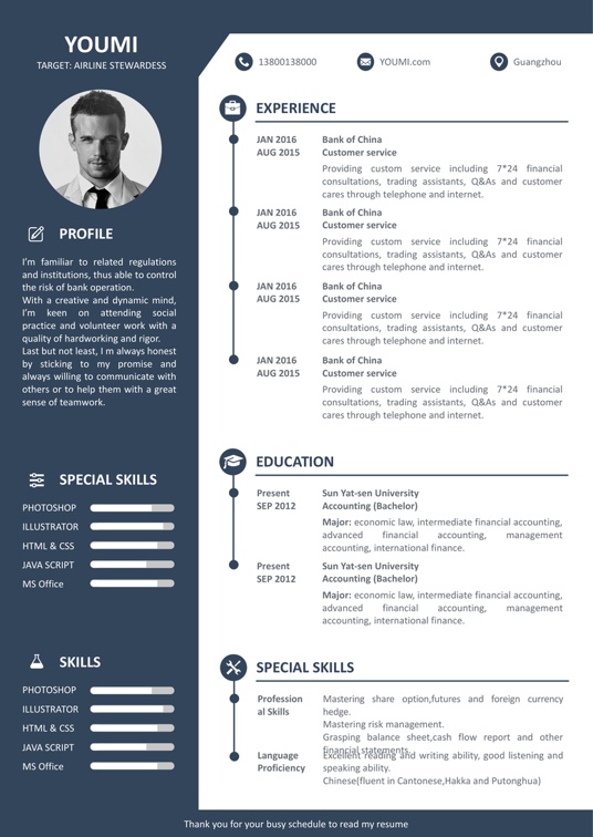 英文简历28英文简历word模板