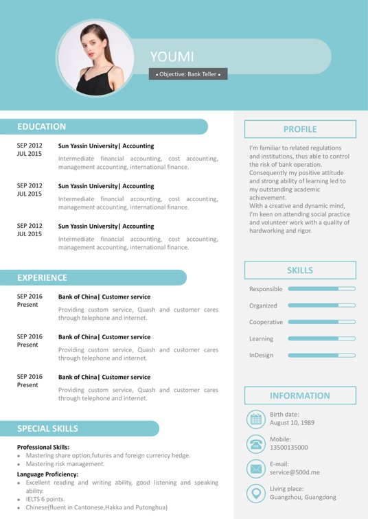 英文简历31英文简历word模板