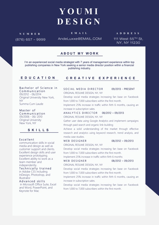 英文简历36英文简历word模板